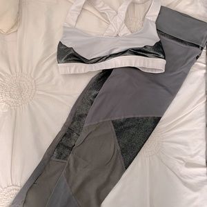 Sports bra and workout leggings set